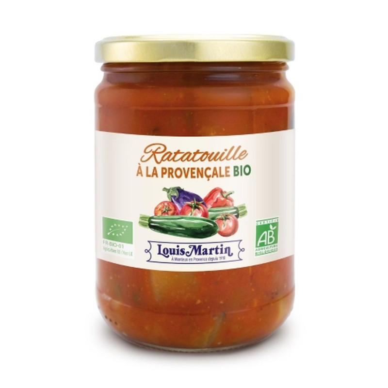 Ratatouille à la provençale BIO - Bocal 520g Ratatouille à la provençale BIO - Bocal 520g