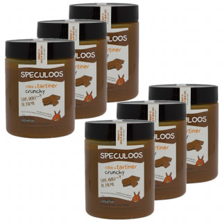 Lot 6x Pâte à tartiner spéculoos crunchy - Pot 570g