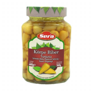 Petits piments forts marinés - Bocal 680g