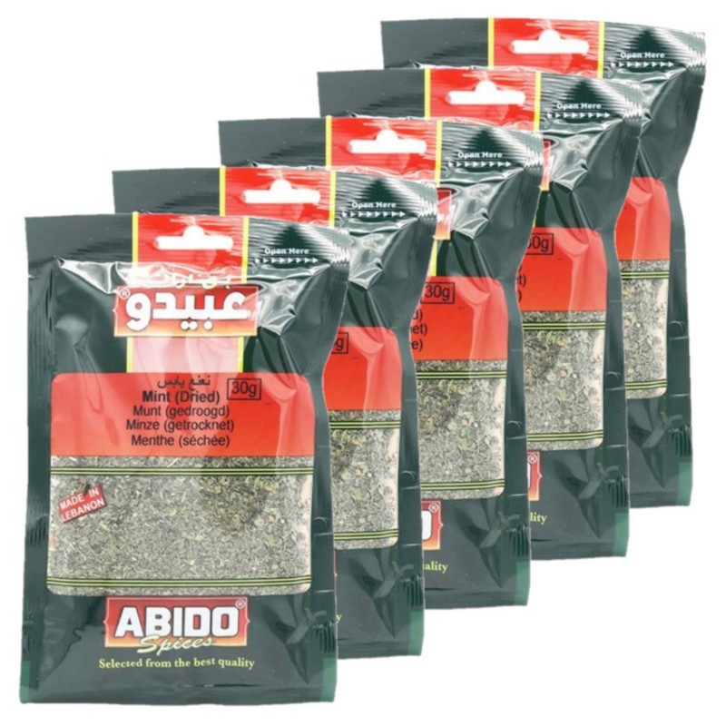 Lot 5x Menthe séchée - Sachet 30g Lot 5x Menthe séchée - Sachet 30g