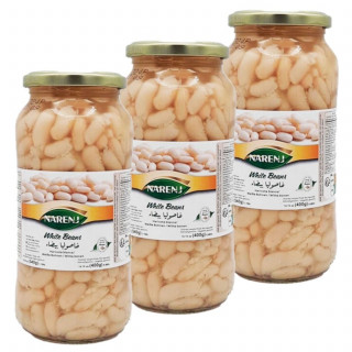 Lot 3x Haricots blancs - Bocal 540g