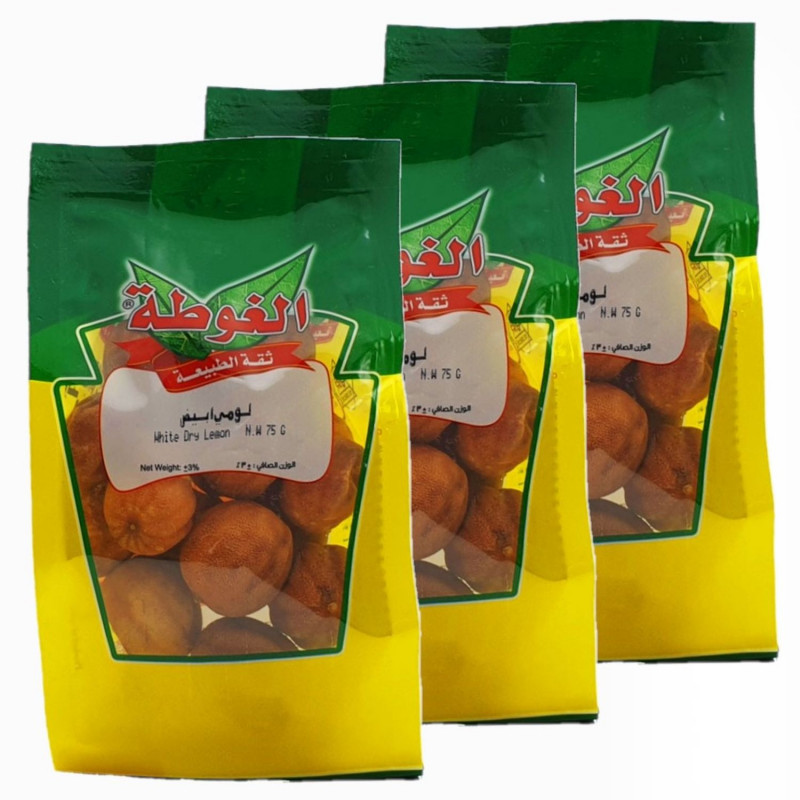 Lot 3x Citrons blancs séchés Loomi - Halal - Sachet 75g