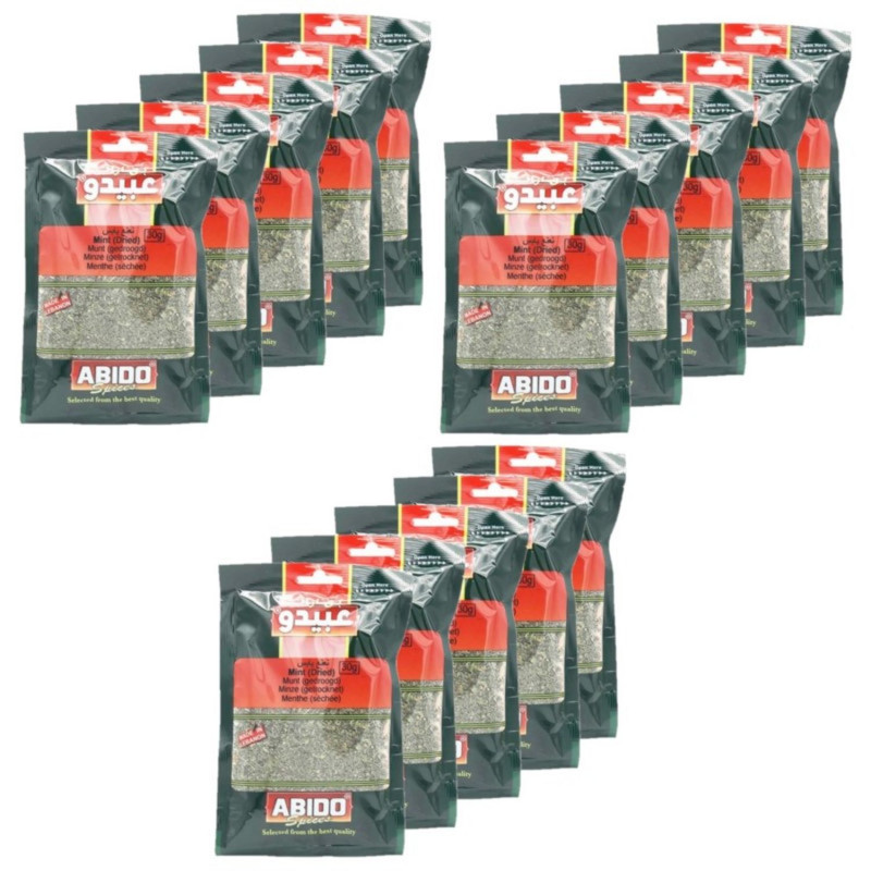 Lot 15x Menthe séchée - Sachet 30g Lot 15x Menthe séchée - Sachet 30g