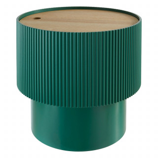 Table basse coffre en bois modèle haut ENOLA - Vert