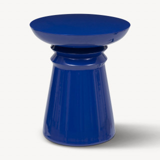 Table d'appoint ronde en métal JAYA - Bleu