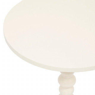 Table à café ronde en bois ALIX - Ivoire
