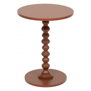 Table à café ronde en bois ALIX - Terracotta
