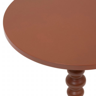Table à café ronde en bois ALIX - Terracotta
