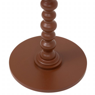Table à café ronde en bois ALIX - Terracotta