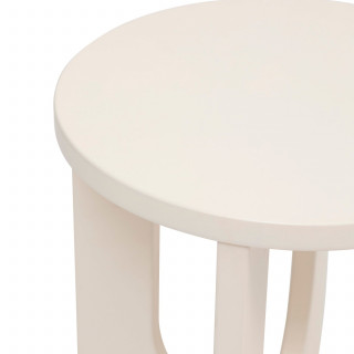 Table à café ronde en bois BLOOM - Ivoire