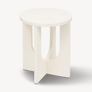 Table à café ronde en bois BLOOM - Ivoire