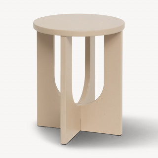 Table à café ronde en bois BLOOM - Noisette
