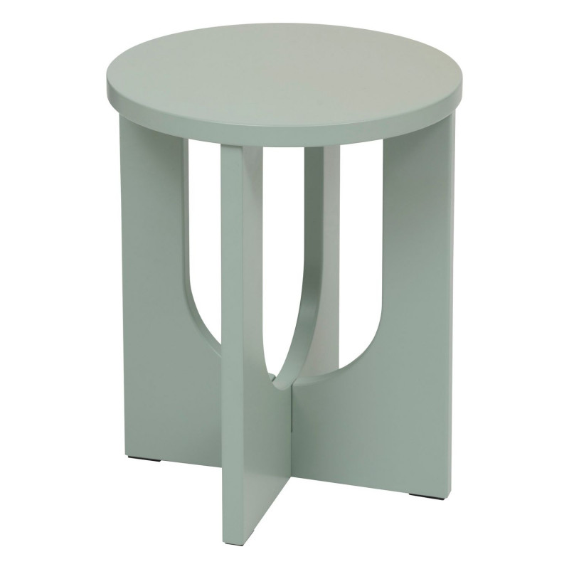 Table à café ronde en bois BLOOM - Vert de gris Table à café ronde en bois BLOOM - Vert de gris