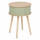 Table de chevet 2 portes en bois NYSOS - Vert