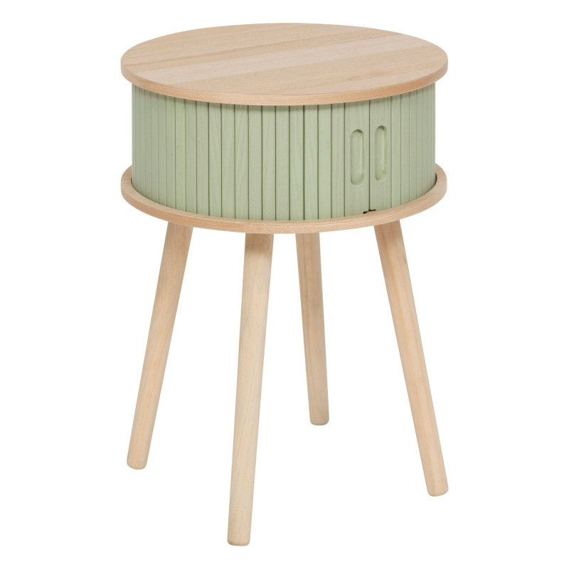 Table de chevet 2 portes en bois NYSOS - Vert Table de chevet 2 portes en bois NYSOS - Vert
