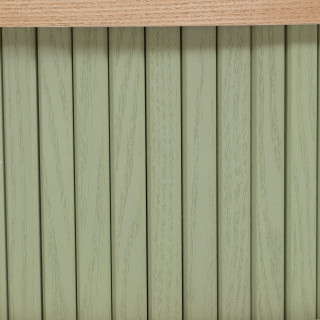 Table de chevet 2 portes en bois NYSOS - Vert