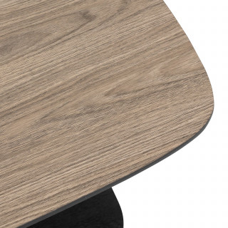 Table basse 1 étagère en bois HODIA - Noir