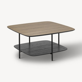 Table basse 1 étagère en bois HODIA - Noir