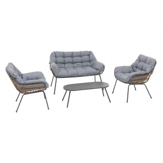 Salon de jardin 4 places PAOPAO - Graphite