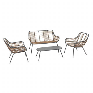 Salon de jardin 4 places PAOPAO - Graphite