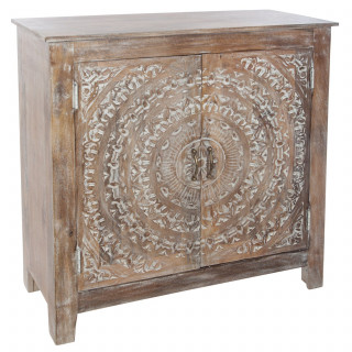 Buffet en manguier 2 portes SHIREL - Marron
