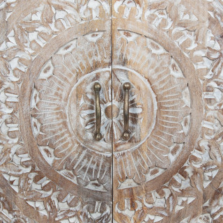 Buffet en manguier 2 portes SHIREL - Marron