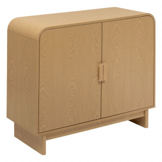 Buffet 2 portes effet bouleau LEE - Beige