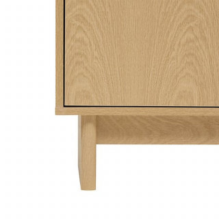 Buffet 2 portes effet bouleau LEE - Beige