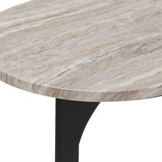 Console design effet marbre TUSCO - Noir