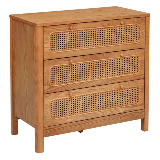 Commode 3 tiroirs TIRIA - Marron