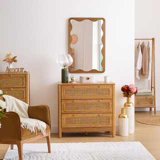 Commode 3 tiroirs TIRIA - Marron