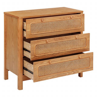 Commode 3 tiroirs TIRIA - Marron