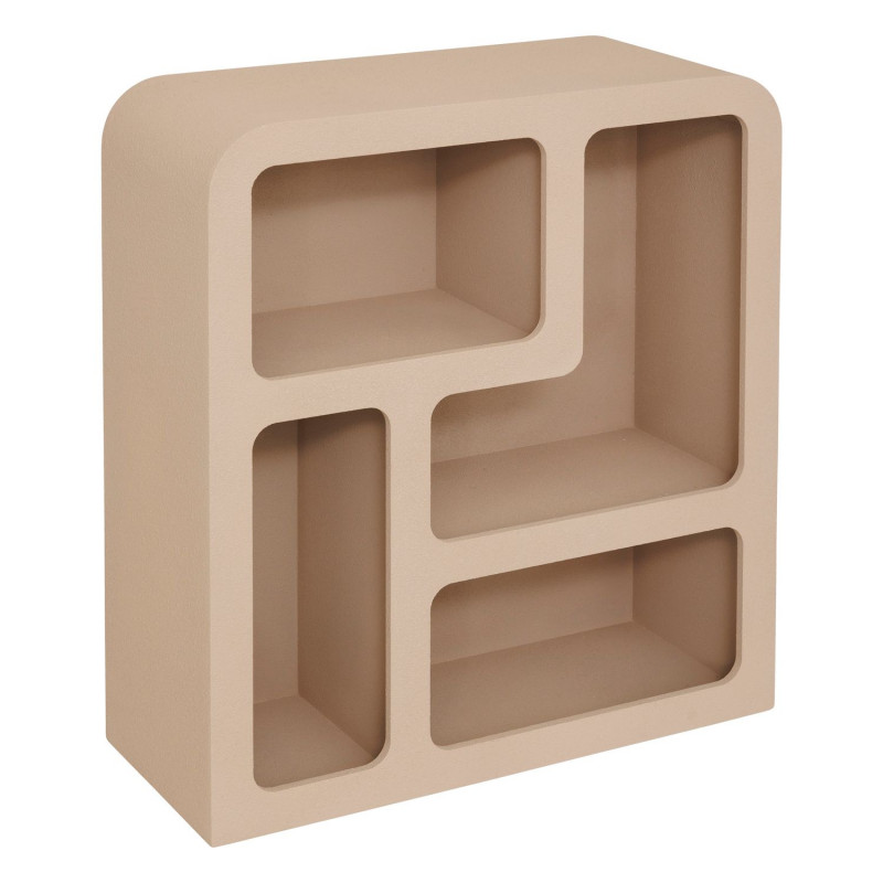 Meuble 4 étagères SOLEYA - Beige Meuble 4 étagères SOLEYA - Beige