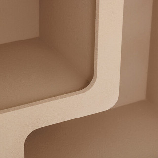 Meuble 4 étagères SOLEYA - Beige