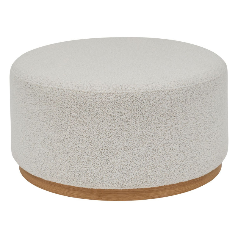 Pouf XL en bouclette NESKY - Blanc Pouf XL en bouclette NESKY - Blanc