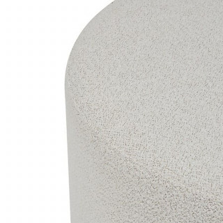 Pouf XL en bouclette NESKY - Blanc