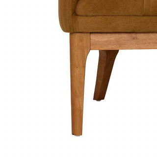 Fauteuil velours LIBOR - Marron