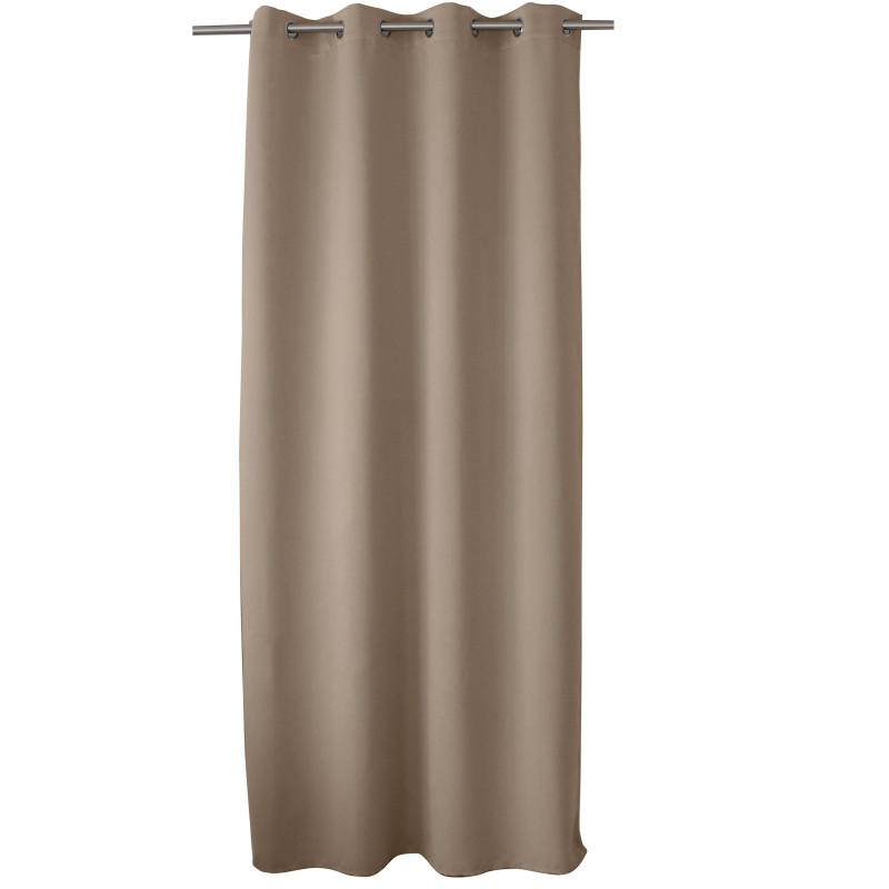 Rideau uni occultant avec œillets - 140 x 240 cm - Taupe Rideau uni occultant avec œillets - 140 x 240 cm - Taupe