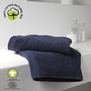 Drap de bain - 100% coton BIO - 70 x 130 cm - Bleu navy