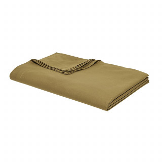 Drap plat - 100% coton BIO - 180 x 290 cm - Marron bronze