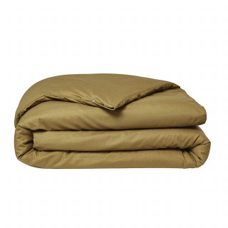 Housse de couette 2 places - 100% coton BIO - 220 x 240 cm - Marron bronze