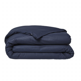 Housse de couette 2 places - 100% coton BIO - 220 x 240 cm - Bleu navy
