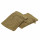Lot de 2 gants de toilette - 100% coton BIO - Marron bronze