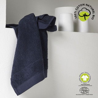 Maxi drap de bain - 100% coton BIO - 90 x 150 cm - Bleu navy
