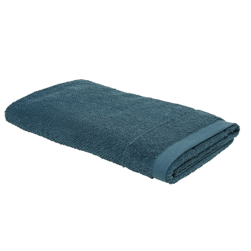 Maxi drap de bain - 100% coton BIO - 90 x 150 cm - Bleu paon