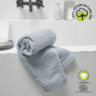 Serviette de toilette - 100% coton BIO - 50 x 90 cm - Gris acier