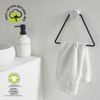 Serviette pour invité - 100% coton BIO - 30 x 50 cm - Blanc craie