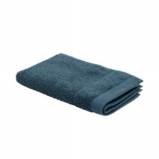Serviette pour invité - 100% coton BIO - 30 x 50 cm - Bleu paon