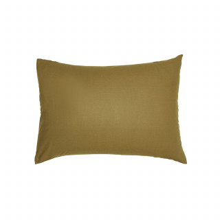 Taie d'oreiller rectangulaire - 100% coton BIO - 50 x 70 cm - Marron bronze