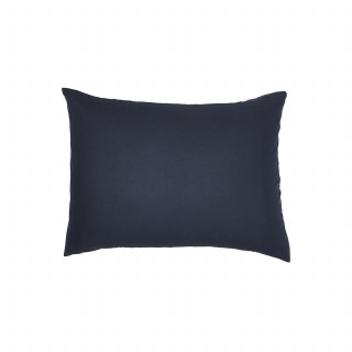 Taie d'oreiller rectangulaire - 100% coton BIO - 50 x 70 cm - Bleu navy